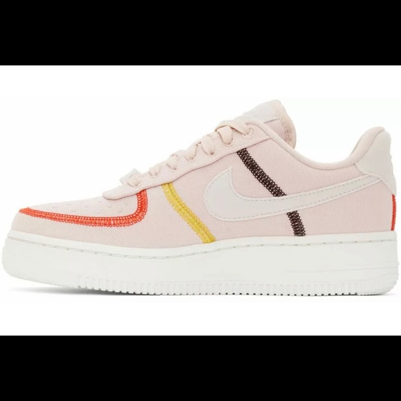 Nike Air Force 1 '07 LX Stitched Canvas Red CK6572 - Picture 3 of 9